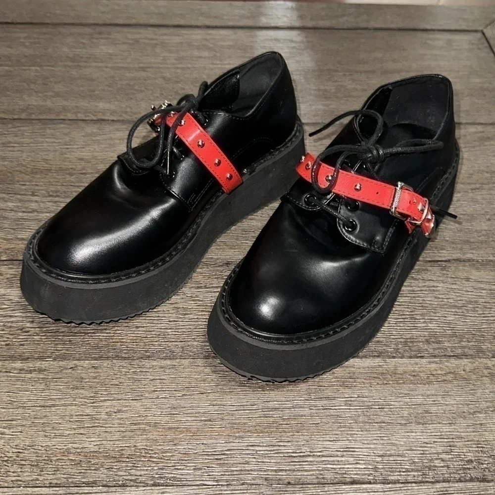 Koi Footwear Platform Lace Up Shoes